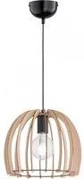 Sospensione Wood 1xE27 Cupola Listelli Legno Naturale 30 cm Trio Lighting