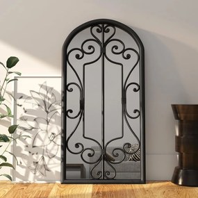Specchio Nero 70x30 Cm Ferro Per Uso Interno /