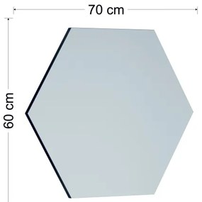 Specchio da parete ZEO 60x70 cm nero