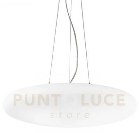 Smarties lampadario sospeso in vetro e cavi di acciaio 5 luci attac...