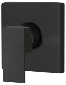 Set doccia incasso nero opaco Kubo soffione a sbalzo inox 22x50 cm
