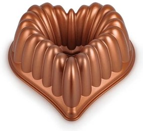 Stampo per ciambella KITCHISIMO a forma di cuore, color rame