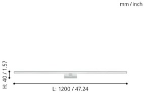 Eglo 99297 - Illuminazione a LED per specchi da bagno PANDELLA LED/14W/230V IP44