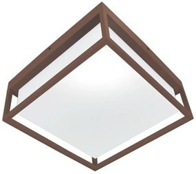 Plafoniera moderno da esterno Leon marrone IP65, 2XE27