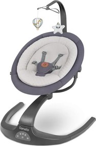 Lionelo - Dondolino musicale per bambini RINA 4xAA Grigio Cemento + telecomando