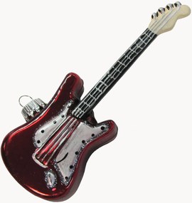 Addobbo albero di Natale dipinto a mano Guitar