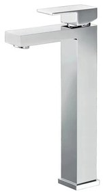 Kamalu - miscelatore lavabo alto linea squadrata in ottone | kam-diana