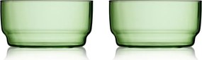 Ciotoline in set verdi in vetro 2 pz 500 ml Torino – Lyngby Glas
