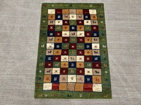 Gabbeh Tappeto 80x120 (Iran) Annodato A Mano