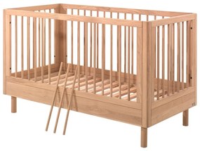 Lettino di colore naturale in rovere massiccio 70x140 cm Forrest – Vipack