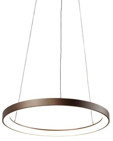 Lampada a sospensione di design bronzo con LED dimmerabile Easylift - Hoop