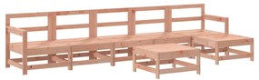 Set Divani Giardino 7 pz con Cuscini Legno Massello di Douglas