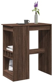 Tavolo Bar Con Rastrelliera Marrone 90x47,5x103,5cm Multistrato /