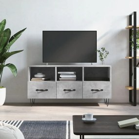 Mobile Porta Tv Grigio Cemento 102x36x50 Cm Legno Multistrato /