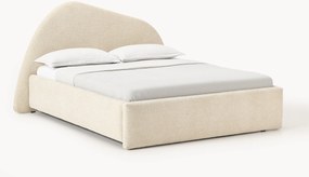 Letto imbottito in bouclé Gary