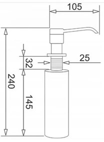 Pyramis 28102701 - Dispenser sapone incasso nero