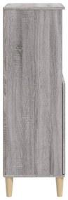 Credenza grigio sonoma 60x36x110 cm in legno multistrato