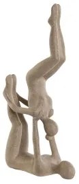 Statua Decorativa Home ESPRIT Beige Yoga 21,4 x 8,8 x 40 cm