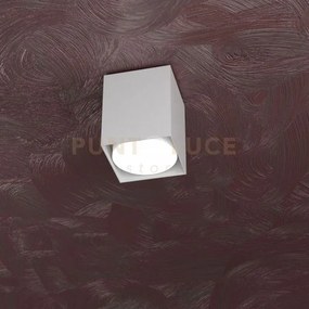 Area plafoniera tubo h.10 1 luce grigio 1127-pl10-gr