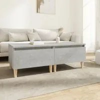 Tavolini 2pz Grigio Cemento 50x46x35 cm in Legno Multistrato 819509