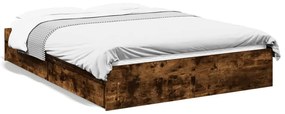 Giroletto Con Cassetti Rovere Fumo 120x190 Cm Legno Multistrato /
