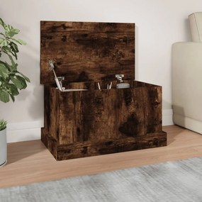 Contenitore Rovere Fumo 50x30x28 Cm Legno Multistrato /