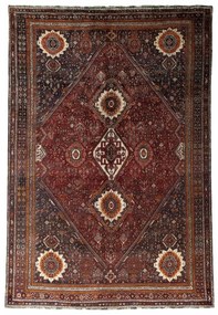 Tappeto 220x320 Rosso (Iran) Annodato A Mano