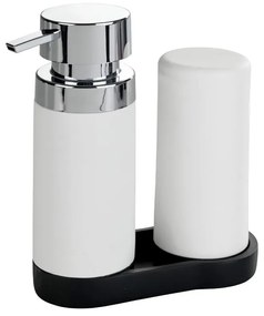 Set di 2 dispenser di detersivo bianco con vaschetta Squeeze, 250 ml Easy Squeez-e - Wenko