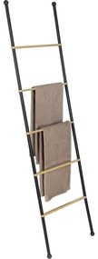 Scala decorativa in metallo nero/naturale Bambusa - Wenko