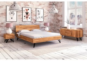 Letto matrimoniale in rovere 200x200 cm Golo 2 - The Beds