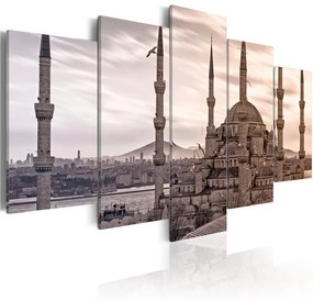 Quadro Moschea in Medio Oriente  Colore Grigio, Dimensioni e Misure 100x50