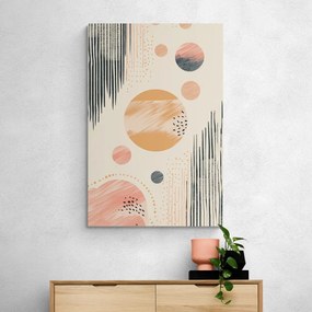 Quadro su tela – Cerchi eleganti Peach Fuzz