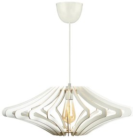 Lampadario a sospensione con filo 1xE27/60W/230V bianco diametro 47 cm bianco