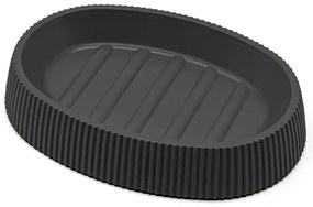 Portasaponetta Nero serie Blob