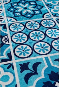 Set di tappetini per il bagno blu 2 pz 60x100 cm Ceramic – Foutastic