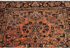 Antik Floreale Terracotta Blu Scuro 100x150 Cm