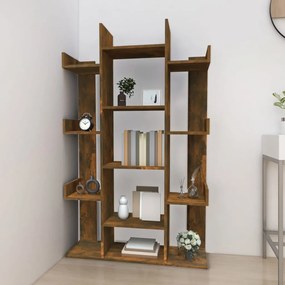 Libreria Rovere Fumo 86x25,5x140 cm in Legno Multistrato