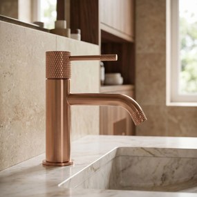 Rubinetto da lavabo Rea Venti Brush Copper Low