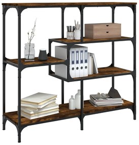 Tavolo consolle rovere fumo 103x32x95 cm legno multistrato