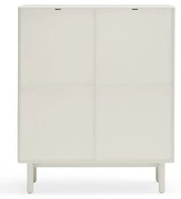 Cassettiera color crema 100x120x40 cm Corvo – Teulat