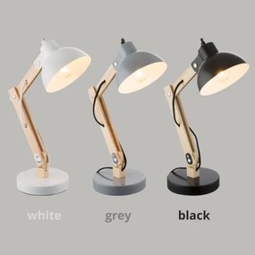 Brilagi - Lampada da tavolo FOCUS 1xE27/40W/230V grigia