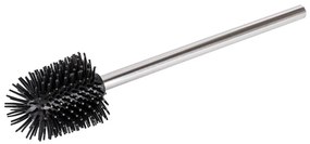 WENKO 21799100 - Scopino WC 7,5x35 cm acciaio inox/argento/nero