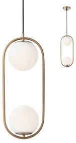 Redo 01-2626 - Lampadario a sospensione con filo NIVA 2xE14/28W/230V