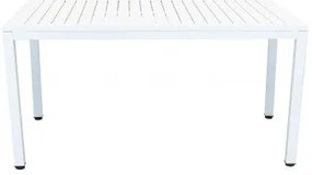 Tavolo Milo 150x90 con Struttura in Alluminio Verniciato, Bianco