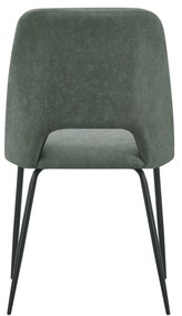 SEDIA GIULIA MOZART VERDE/GAMBE NERE