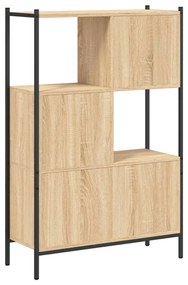 Libreria Rovere Sonoma 72x28x109 cm in Legno Multistrato