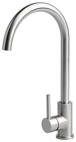 ALVEUS ES3508A - Rubinetto per lavello VIOLA 36,7 cm pettinato acciaio