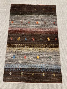 Gabbeh Tappeto 50 x 90 Blu (Iran) Annodato A Mano