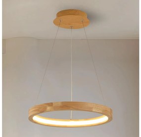 Brilagi - Lampadario LED a cavo UMEA WOOD LED/30W/230V Ø 40 cm legno di Hevea