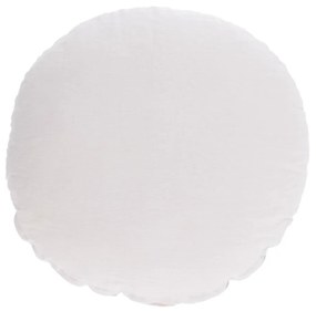 Kave Home - Fodera per cuscino tondo Tamane 100% lino bianco Ø 45 cm